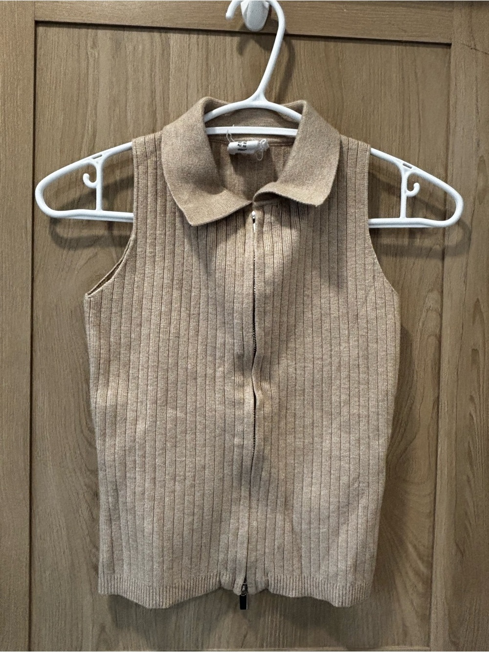Song of Style Revolve Sleeveless Zip Ribbed Knit Sweater Vest XS